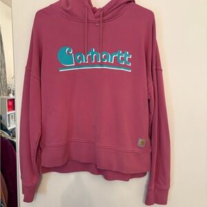 Carhartt Women's Pink Hoodie small